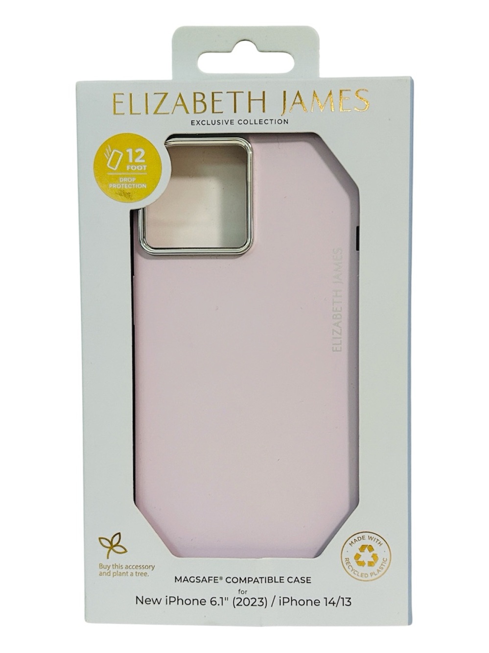 Elizabeth James Silicone Lilac Purple Case with MagSafe for iPhone 13 iPhone 14